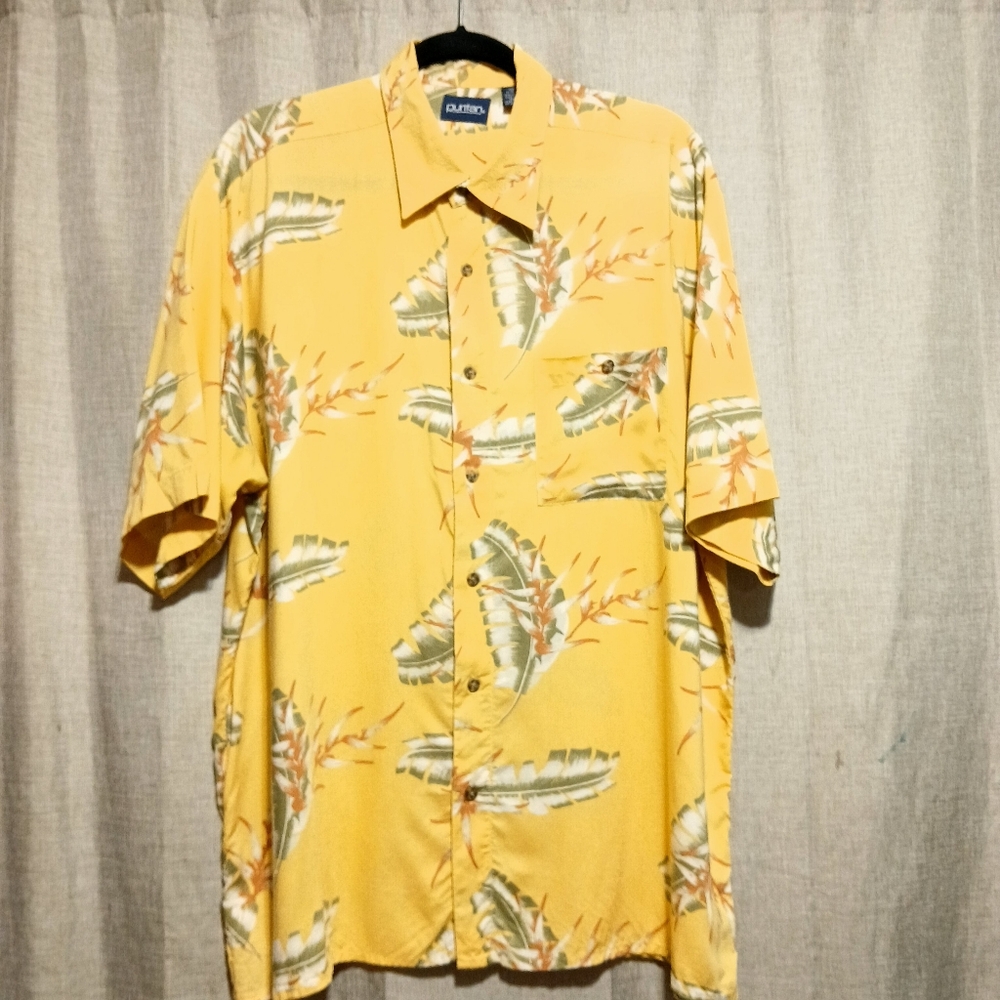 Puritan Yellow Casual‎ Button Down Shirt